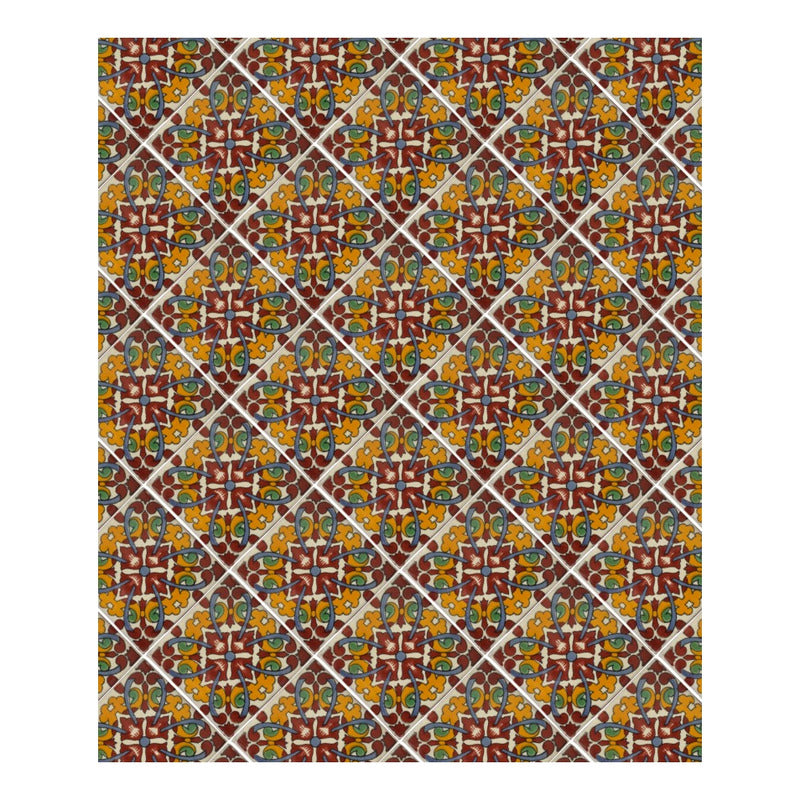 Azulejo 10.5cm Artesanal Talavera Liso 90pz #acln-52