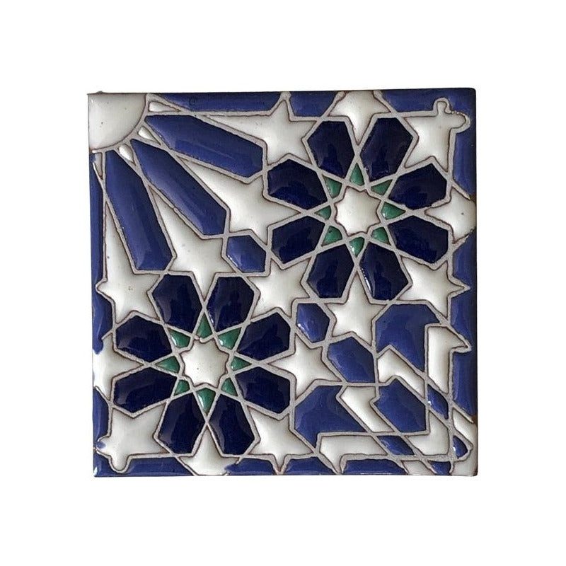 Azulejo 11cm Artesanal Tipo Talavera Relieve 70pz #acrs Acrs-25
