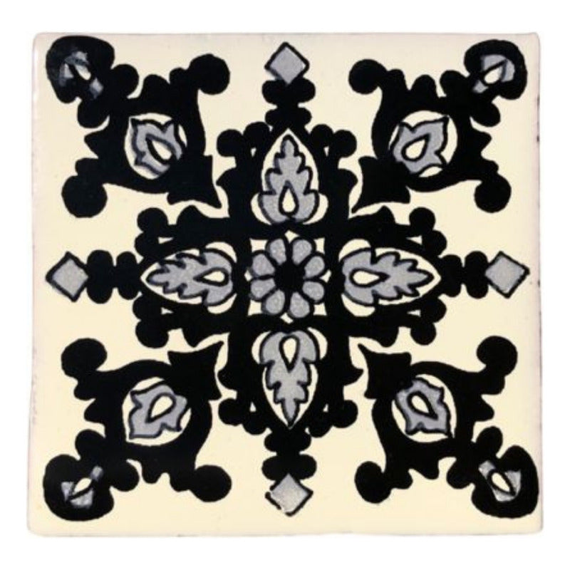 Azulejo 10.5cm Artesanal Tipo Talavera Liso 90pz #acls Acls-110