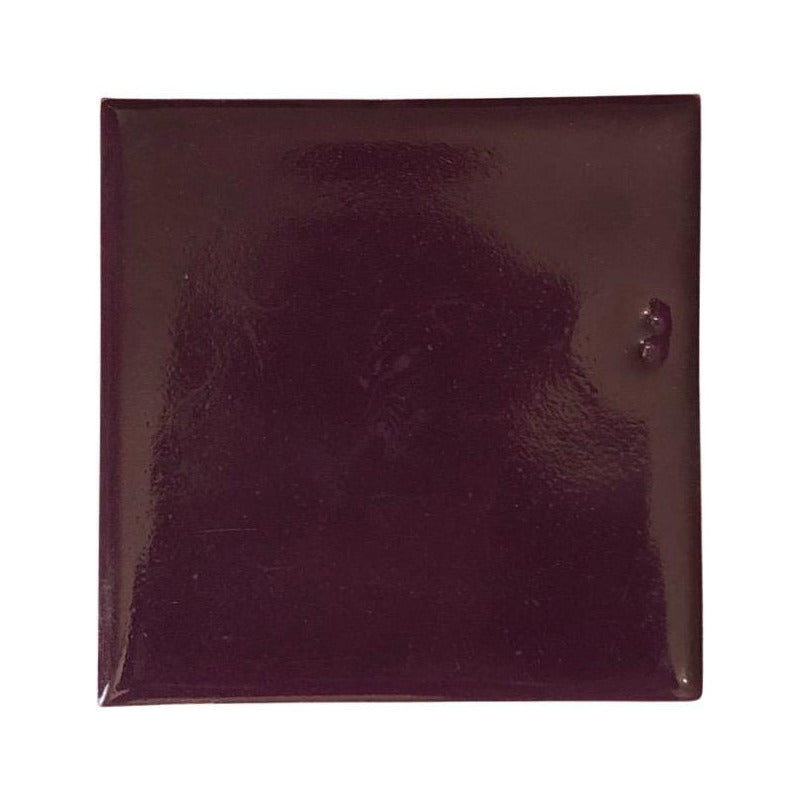 Azulejo 10.5cm Artesanal Tipo Talavera Liso 90pz Uva