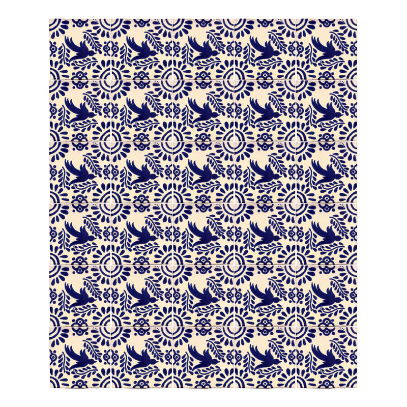 Azulejo 10.5cm Artesanal Talavera Liso 90pz #acls-136