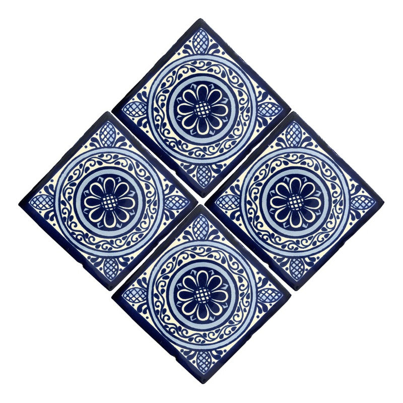 Azulejo Artesanal Tipo Talavera Liso 90pz #acls-83