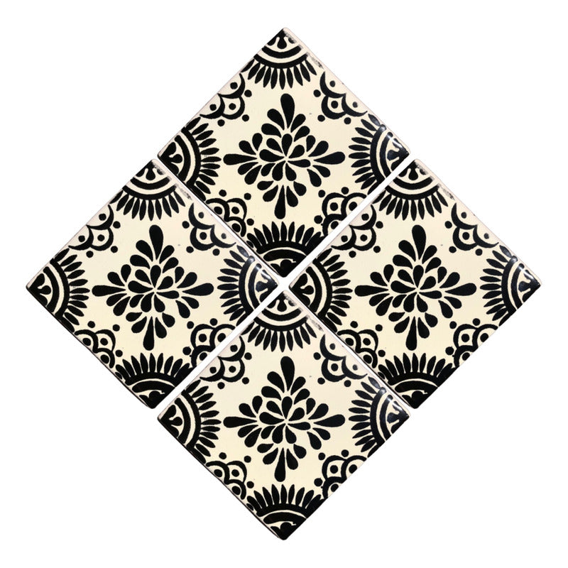 Azulejo 10.5cm Artesanal Talavera Liso 90pz #acls-120