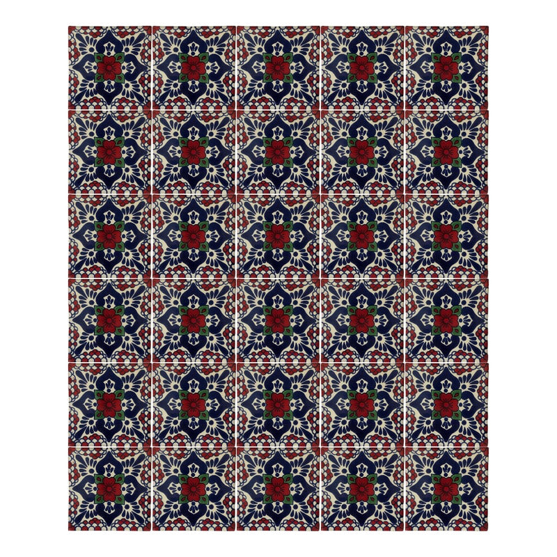 Azulejo Artesanal Talavera Liso 90pz #acln-22