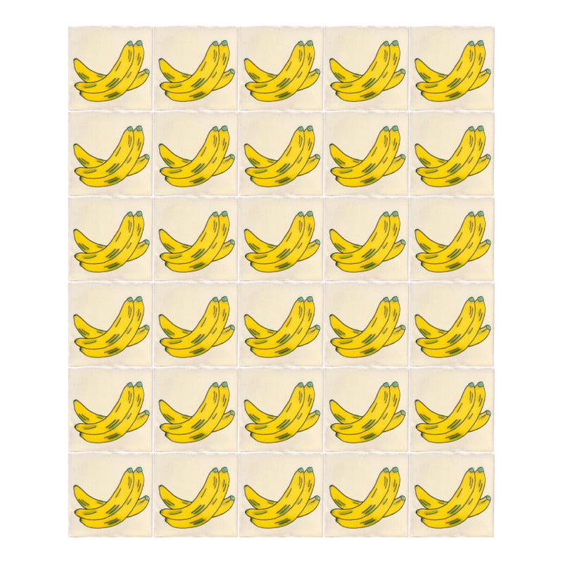 Azulejo 10.5cm Artesanal Tipo Talavera Liso 90pz #acln-10