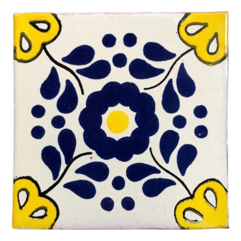 Azulejo Artesanal Talavera Liso 90pz #acln-36