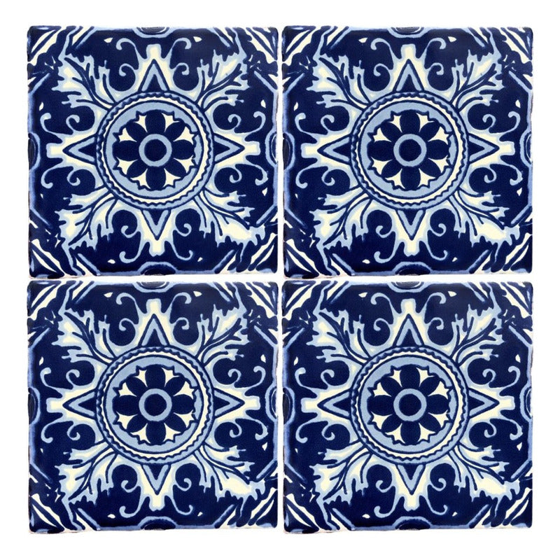 Azulejo Artesanal Talavera Liso 90pz #acls-84