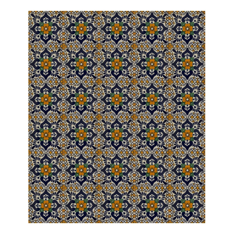Azulejo 10.5cm Artesanal Tipo Talavera Liso 90pz #acln Acln-37