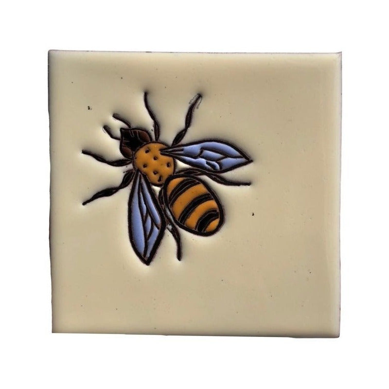 Mural 24pz Azulejo Artesanal Tipo Talavera Relieve #m024-22