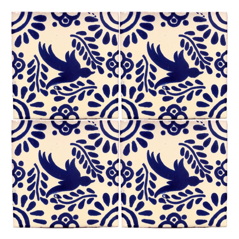 Azulejo Artesanal Talavera Liso 90pz #acls-136