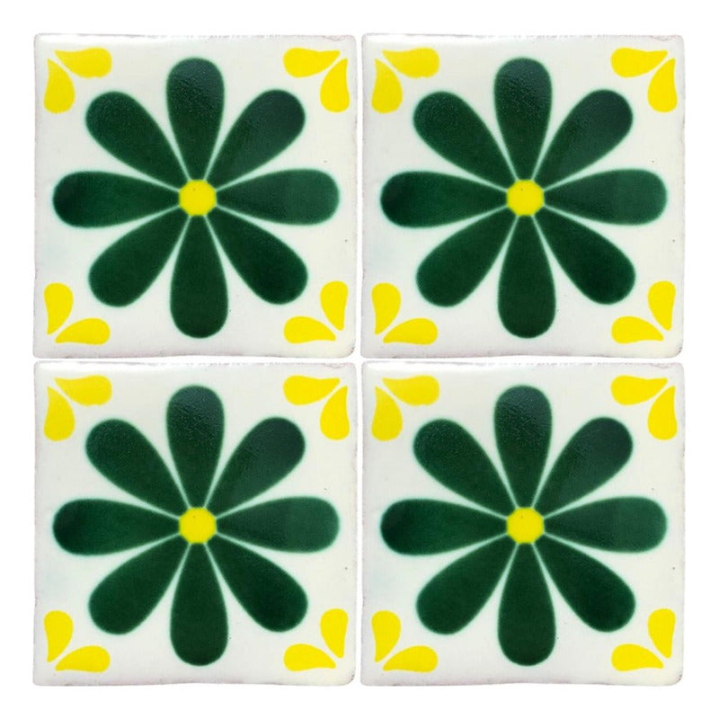 Azulejo Artesanal Talavera Liso 90pz #acls-102