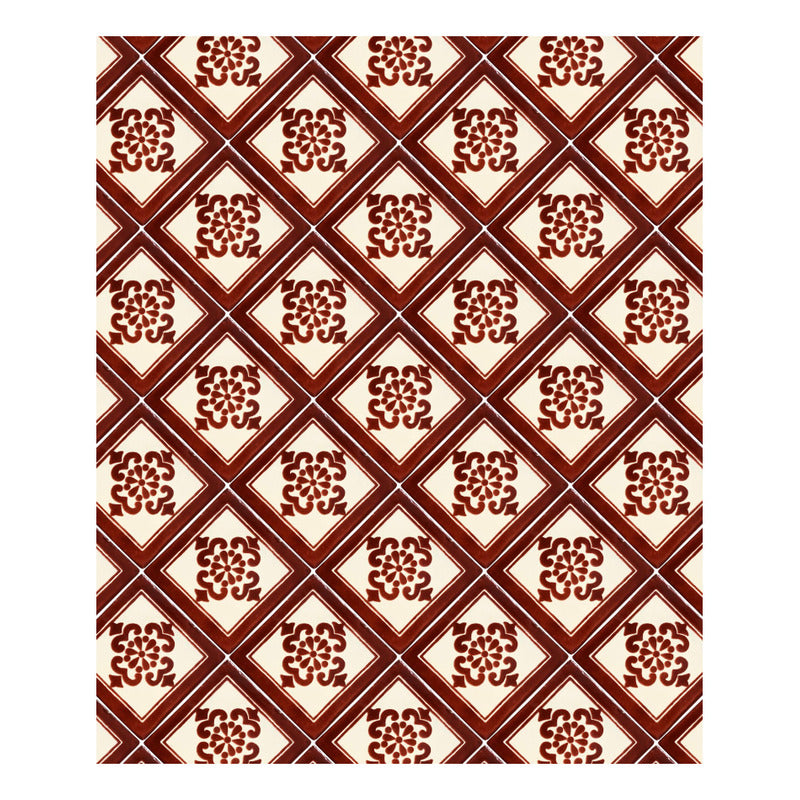 Azulejo 10.5cm Artesanal Tipo Talavera Liso 90pz #acls Acls-73