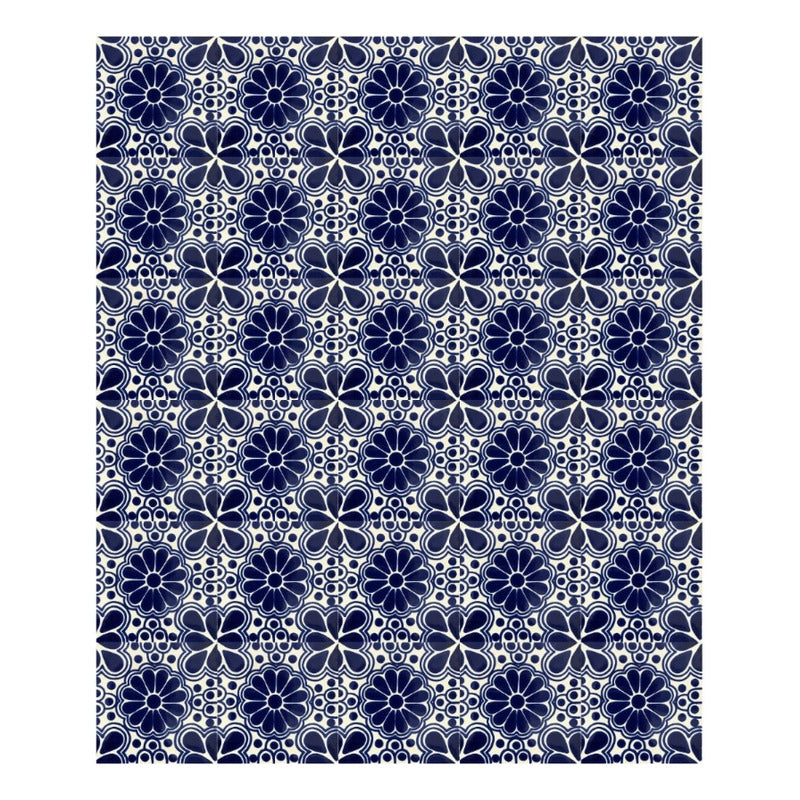 Azulejo 10.5cm Artesanal Talavera Liso 90pz #acls Acls-56