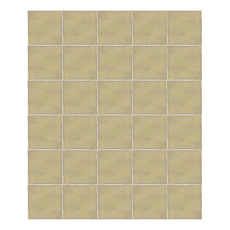 Azulejo 10.5cm Artesanal Talavera Liso 90pz Colores  Capuchino