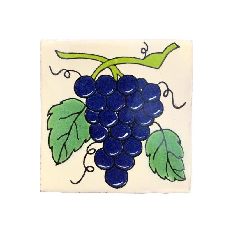 Azulejo 10.5cm Artesanal Tipo Talavera Liso 90pz #acln-12