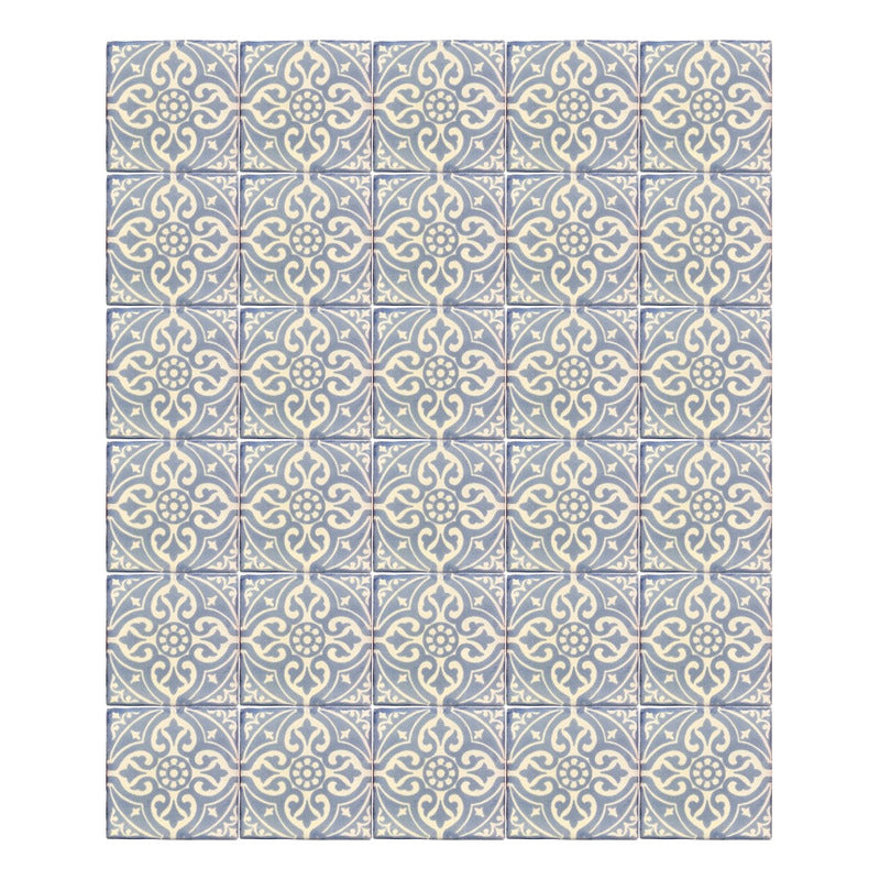 Azulejo Artesanal Tipo Talavera Liso 90pz #acls-54