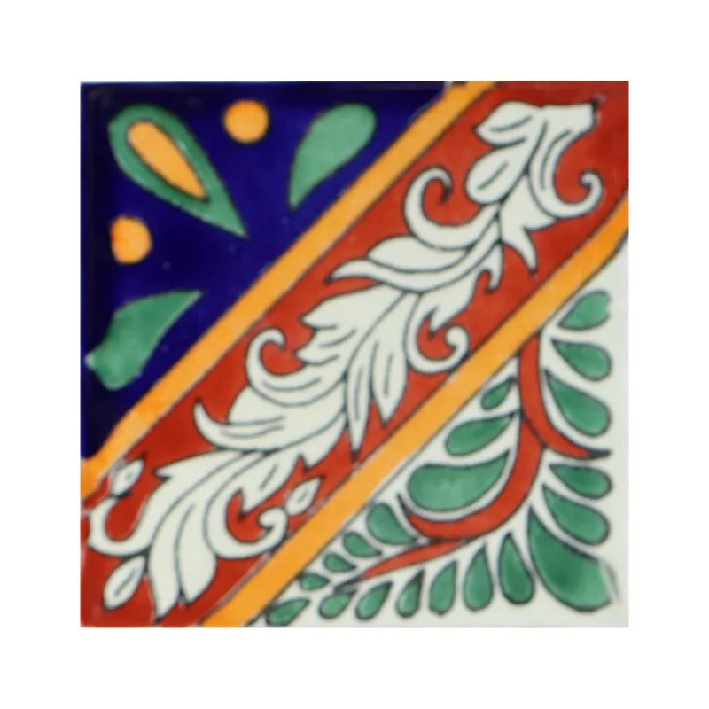 Azulejo Cerámico Artesanal 1m2  Alhambra 10 Blanco
