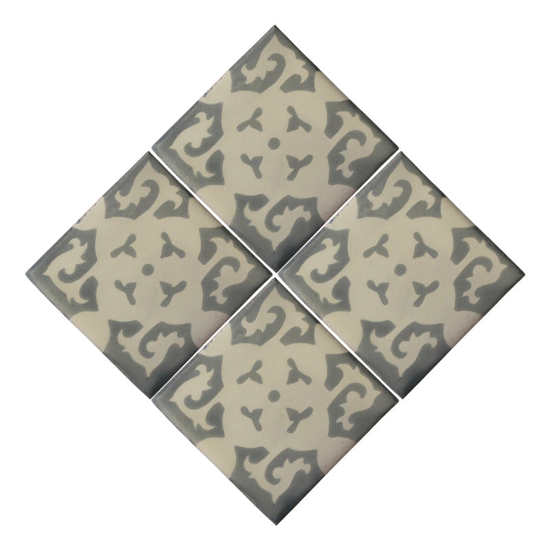 Azulejo 10.5cm Artesanal Tipo Talavera Liso 90pz #acls-47