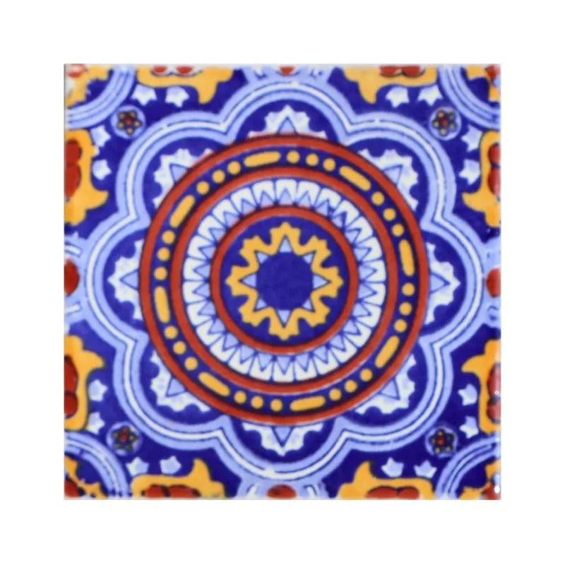 Azulejo Cerámico Artesanal 1m2  Alhambra 15 Blanco