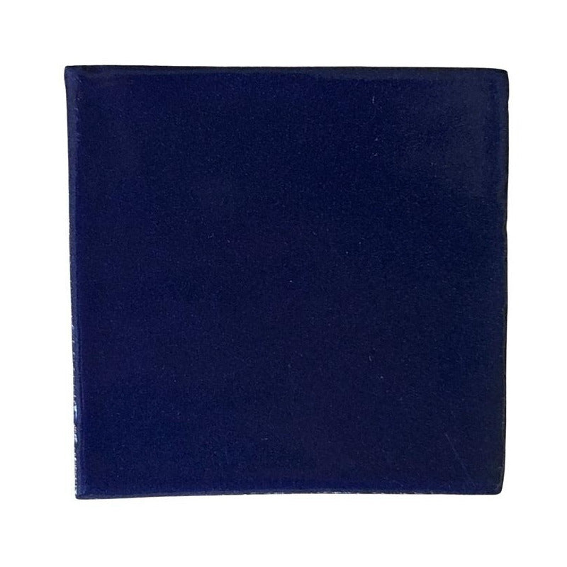 Azulejo 15.5cm Artesanal Talavera Liso 44pz Colores Azul Cobalto