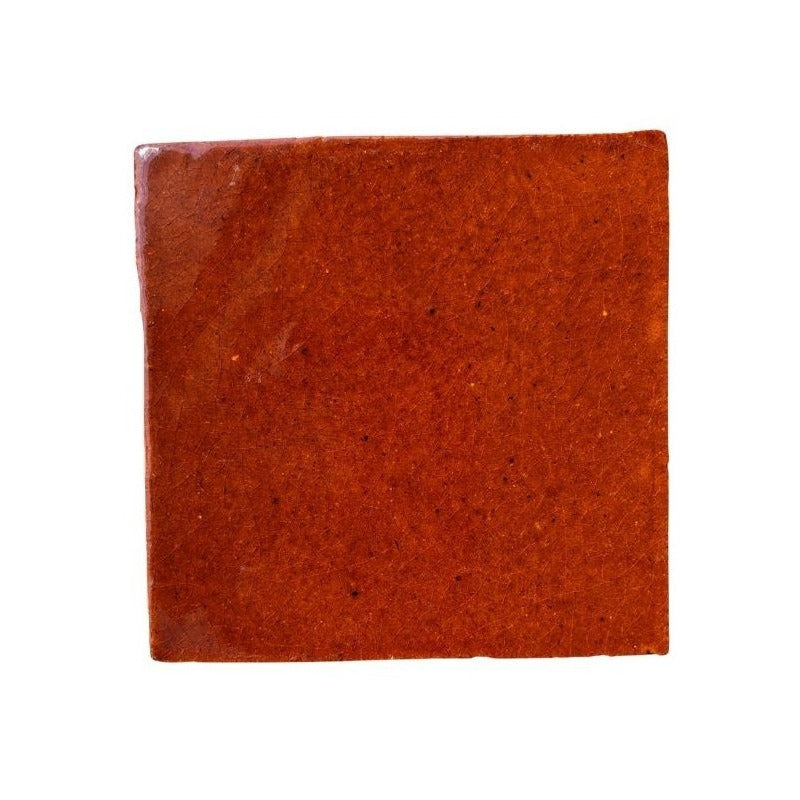 Azulejo 15.5cm Artesanal Talavera Liso 44pz Colores Caramelo