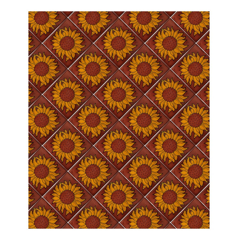 Azulejo 10.5cm Artesanal Talavera Liso 90pz #acln-14