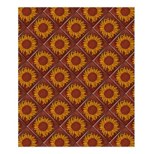 Azulejo 10.5cm Artesanal Talavera Liso 90pz #acln-14