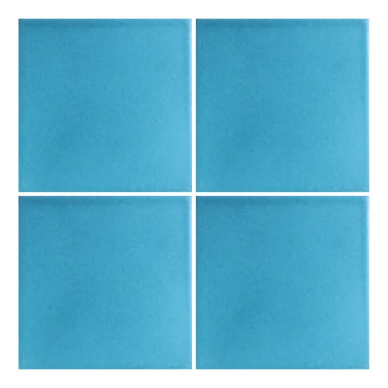Azulejo Cerámico Para Cocina 10.5cm 1m2 Azul Colonial Mate Azul