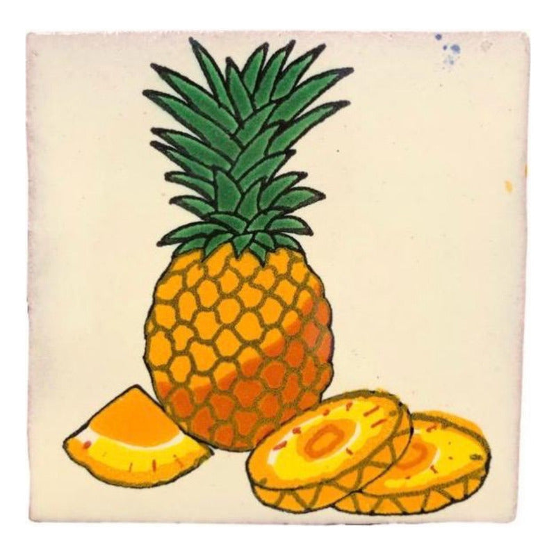 Azulejo 10.5cm Artesanal Talavera Liso 90pz #acln-09