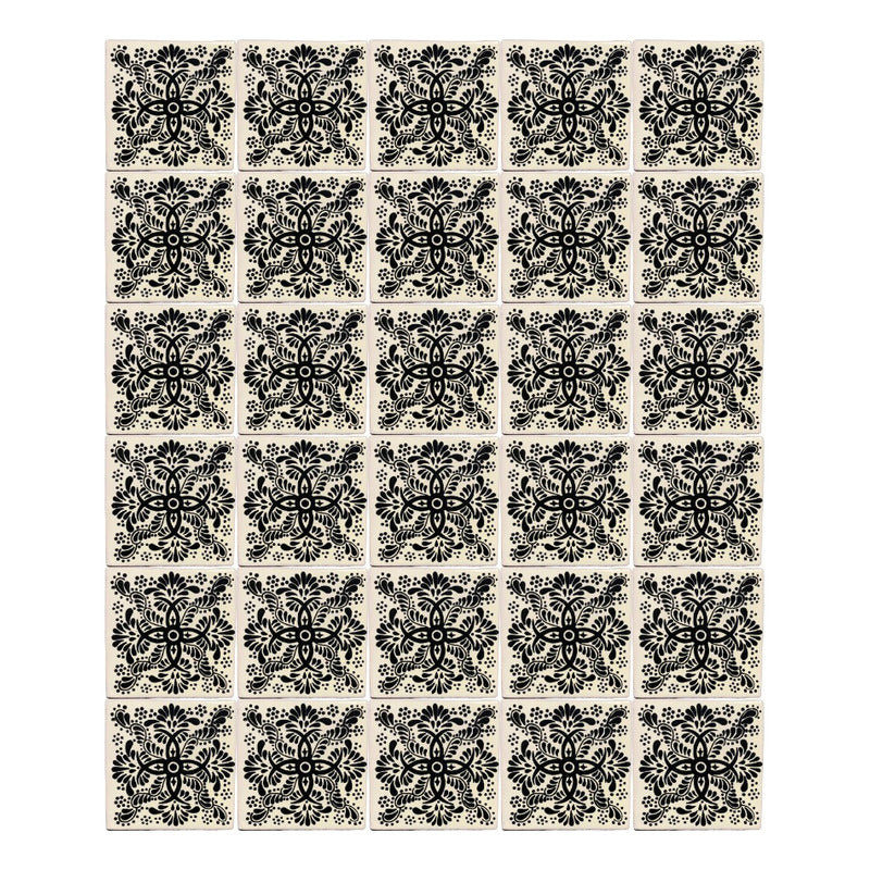 Azulejo Artesanal Talavera Liso 90pz #acls-107