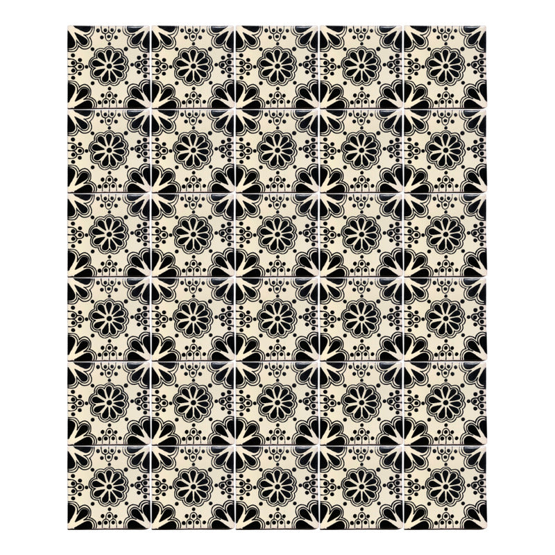 Azulejo 10.5cm Artesanal Talavera Liso 90pz #acls-121