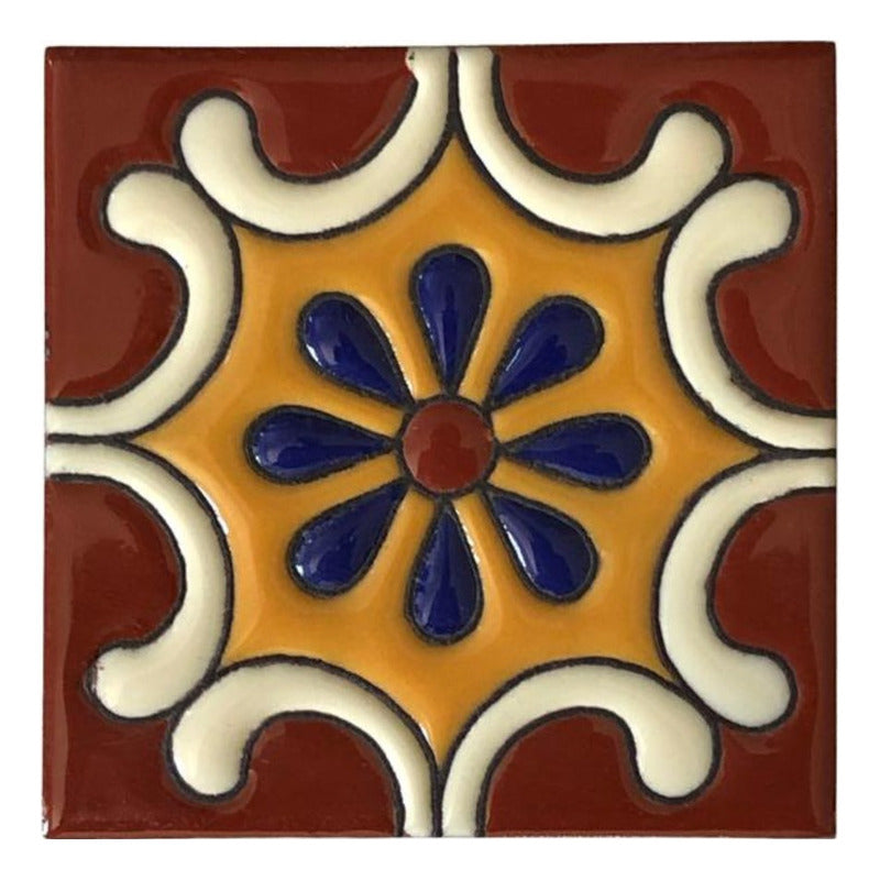 Azulejo Artesanal Talavera Relieve 90pz #acrs-32