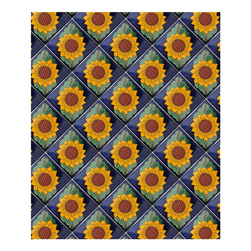 Azulejo 10.5cm Artesanal Talavera Liso 90pz #acln-15