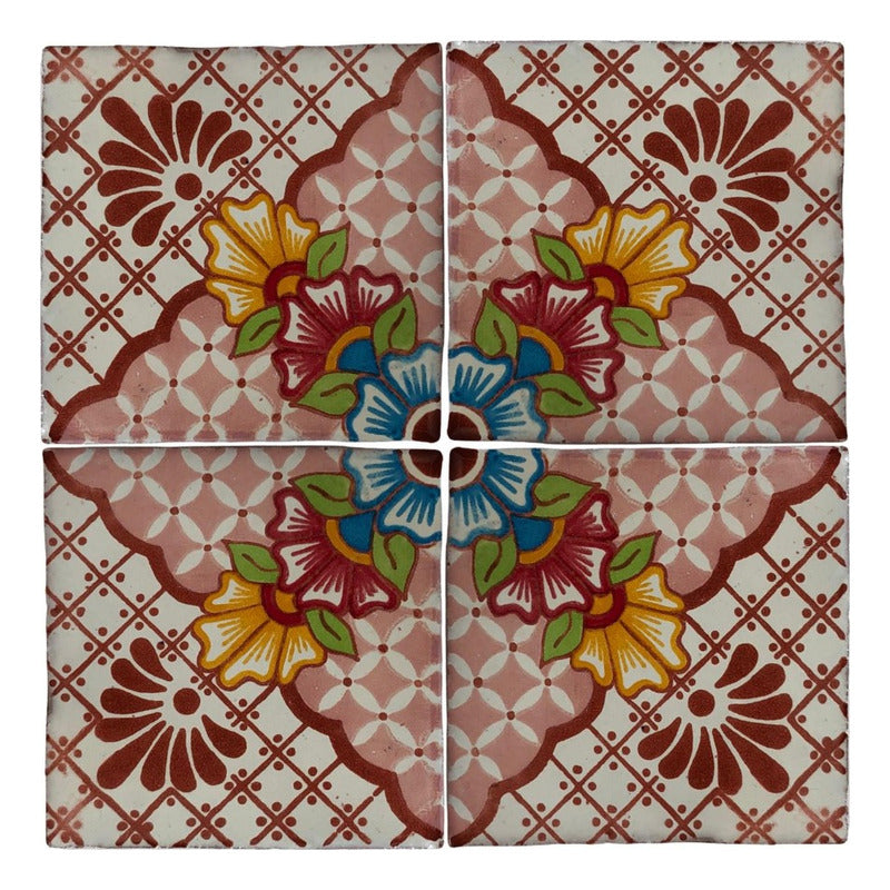 Azulejo Artesanal Talavera Liso 90pz #acln-34