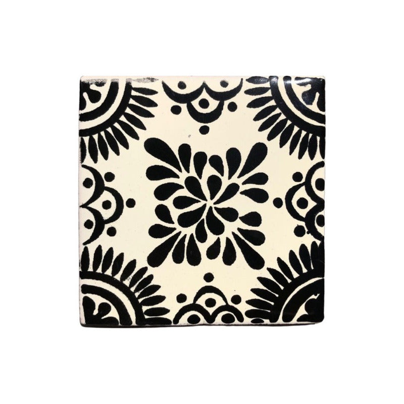 Azulejo 10.5cm Artesanal Tipo Talavera Liso 90pz #acls-120
