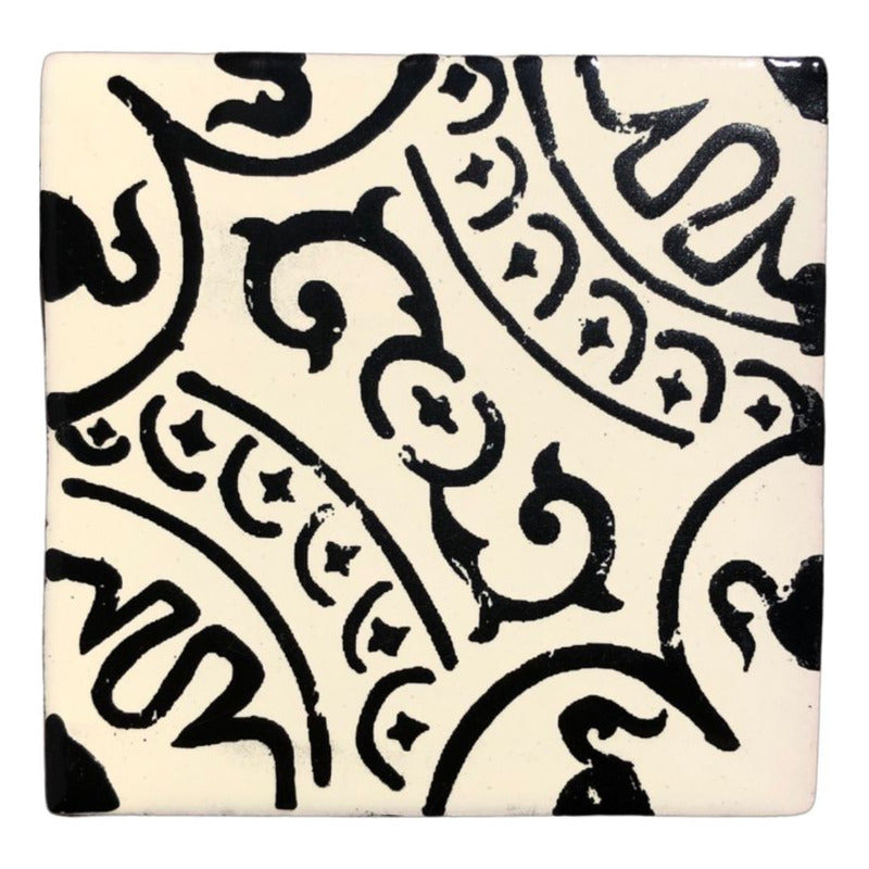 Azulejo 10.5cm Artesanal Tipo Talavera Liso 90pz #acls Acls-118