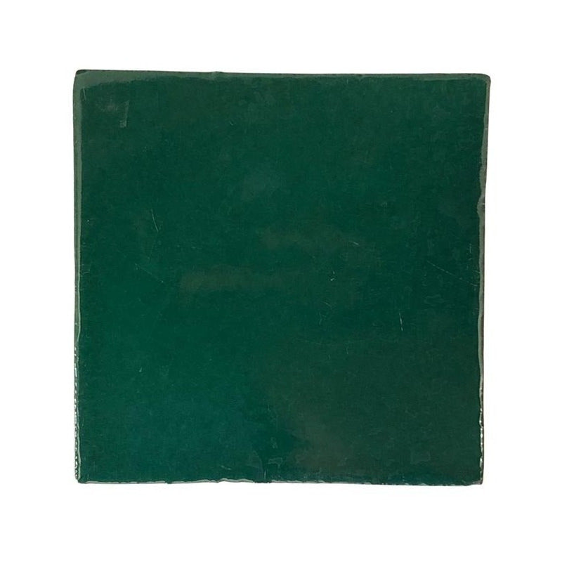 Azulejo 15.5cm Artesanal Talavera Liso 44pz Colores Verde Rana