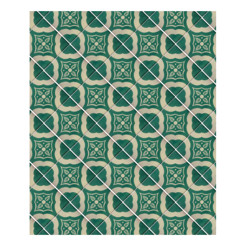 Azulejo 10.5cm Artesanal Tipo Talavera Liso 90pz #acls Acls-44