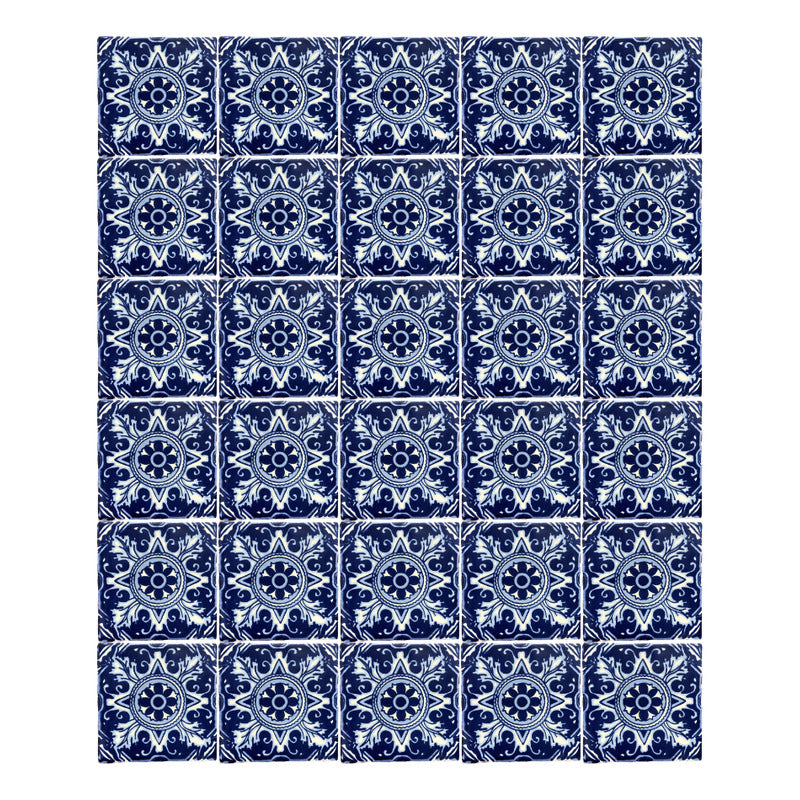 Azulejo 10.5cm Artesanal Talavera Liso 90pz #acls-84