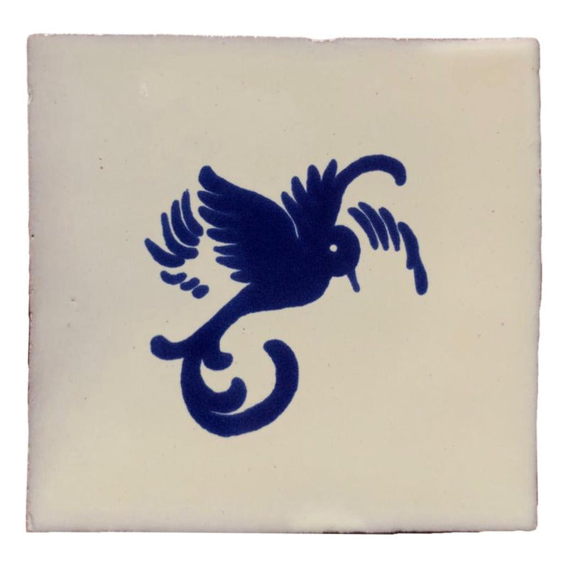 Azulejo 10.5cm Artesanal Tipo Talavera Liso 90pz #acls Acls-127