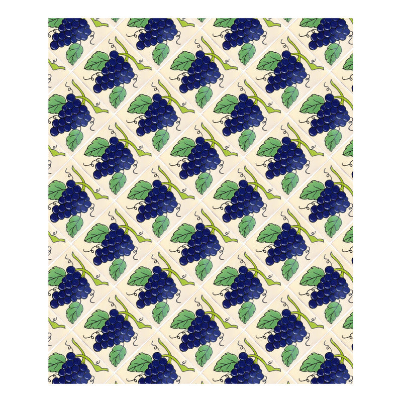 Azulejo 10.5cm Artesanal Tipo Talavera Liso 90pz #acln-12