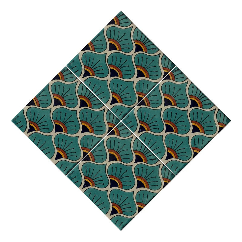 Azulejo Artesanal Talavera Liso 90pz #acln-42