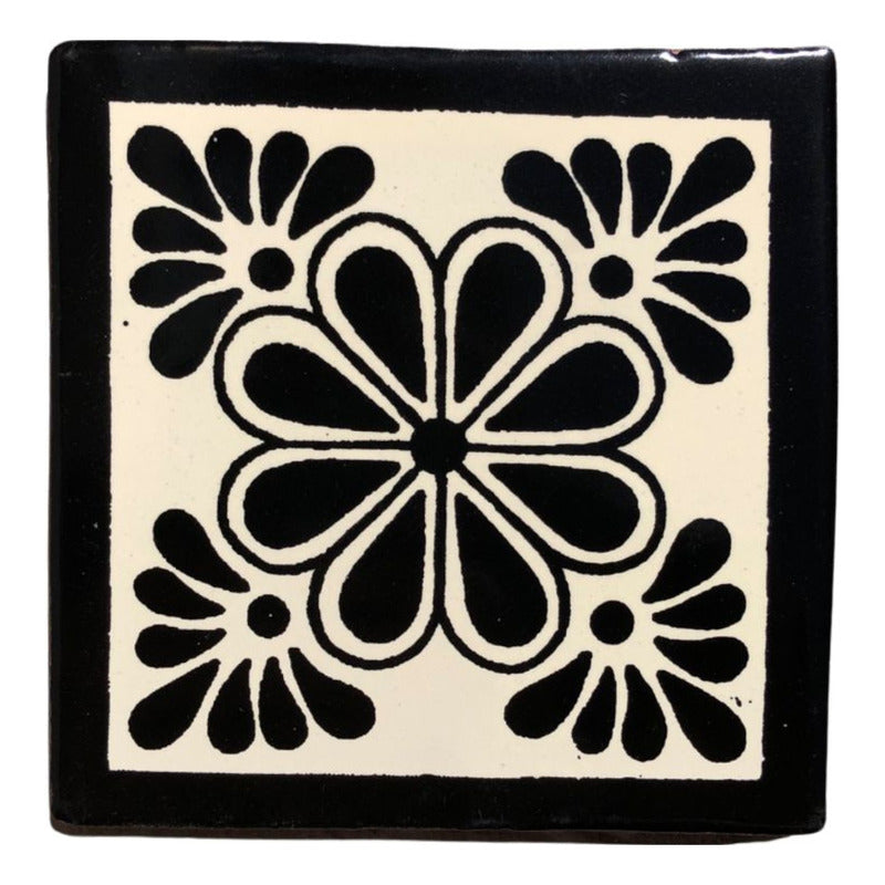 Azulejo 10.5cm Artesanal Tipo Talavera Liso 90pz #acls Acls-111