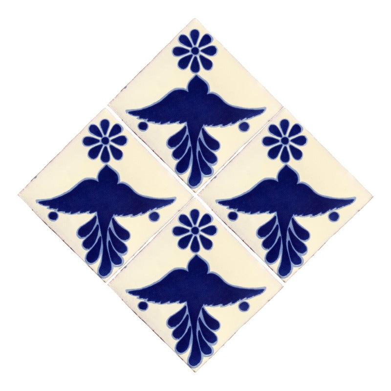 Azulejo Artesanal Tipo Talavera Liso 90pz #acls-133