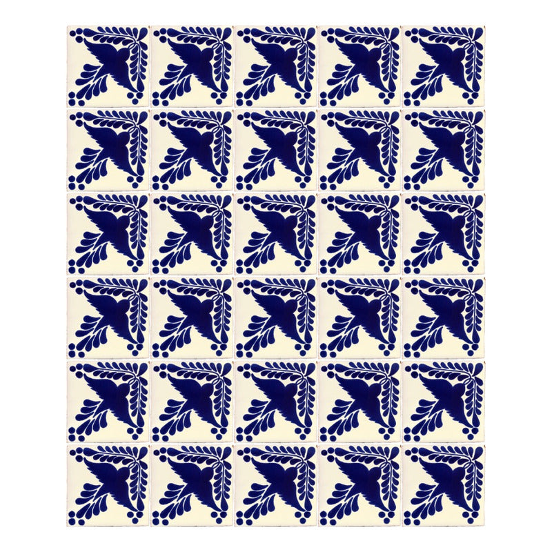 Azulejo Artesanal Tipo Talavera Liso 90pz #acls-129