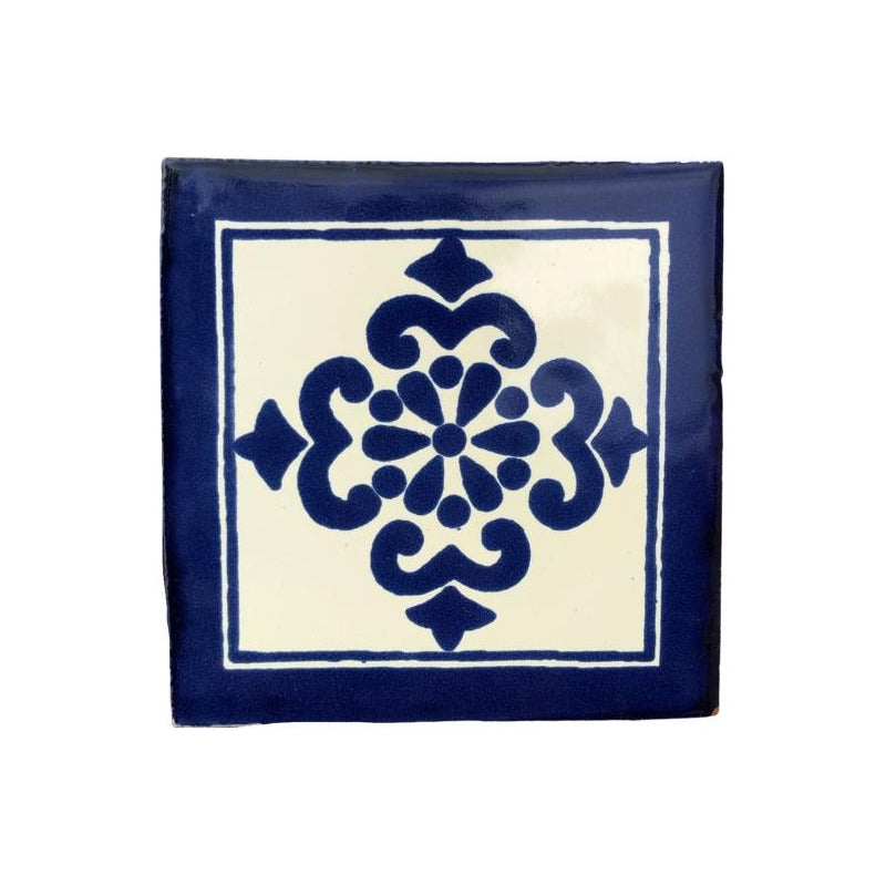 Azulejo 10.5cm Artesanal Talavera Liso 90pz #acls Acls-61