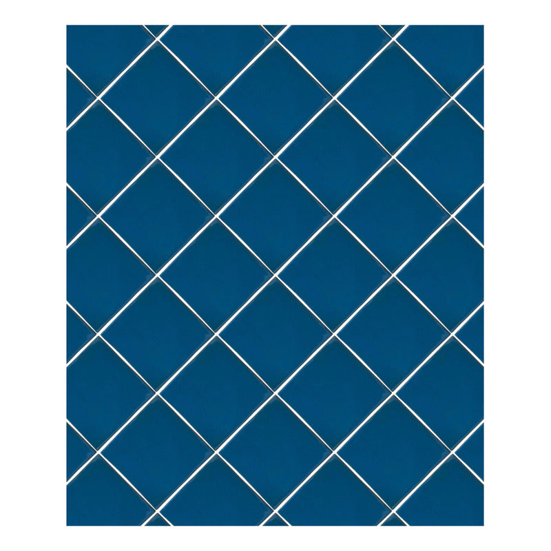 Azulejo 10.5cm Artesanal Tipo Talavera Liso 90pz Az Turquesa