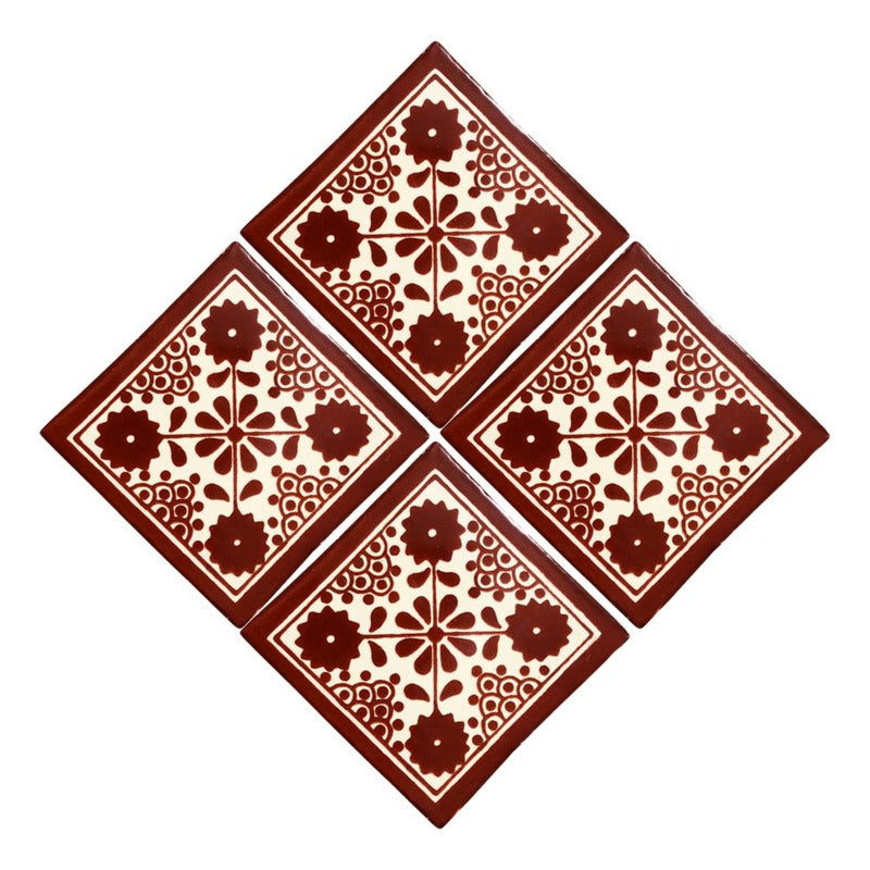 Azulejo Artesanal Tipo Talavera Liso 90pz #acls-55