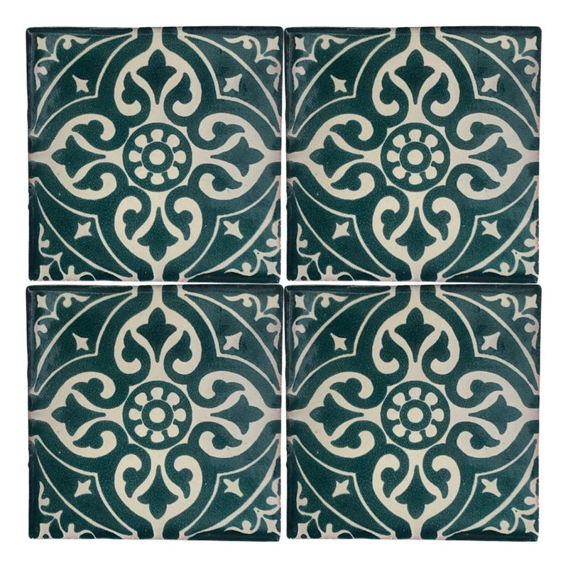 Azulejo 10.5cm Artesanal Talavera Liso 90pz #acls-38