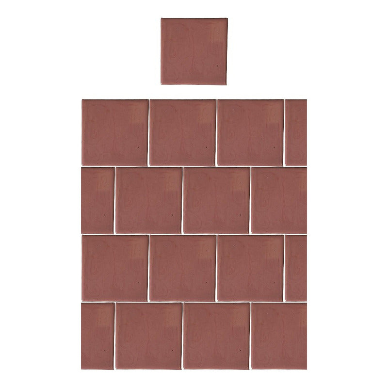 Azulejo 15.5cm Artesanal Talavera Liso 44pz Nacar Claro